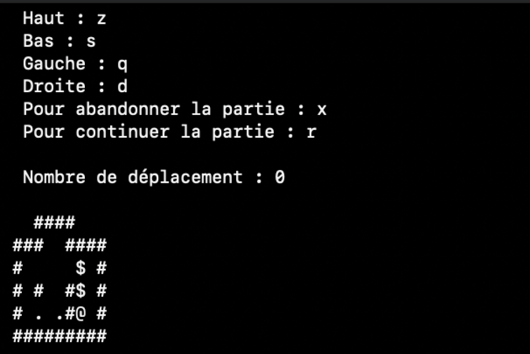 Jeu de sokoban